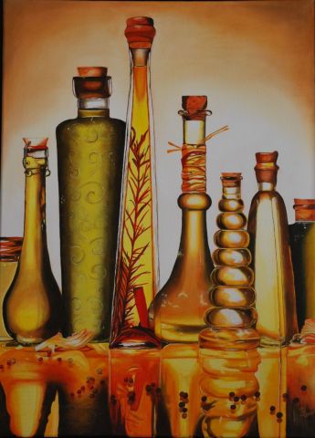 Bouteilles d'huile 